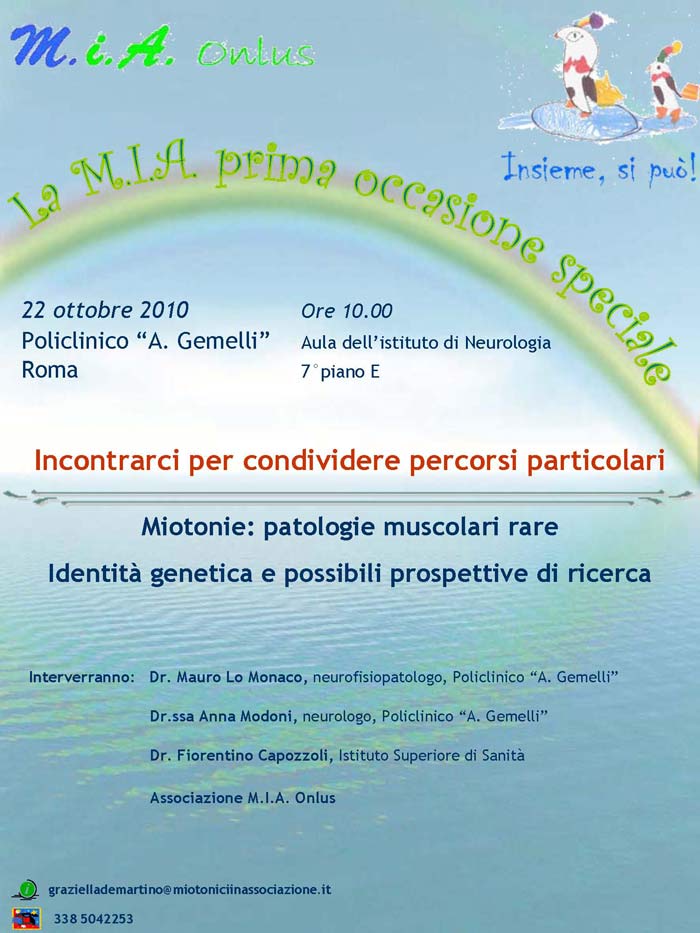 Primo incontro annuale miotonia
