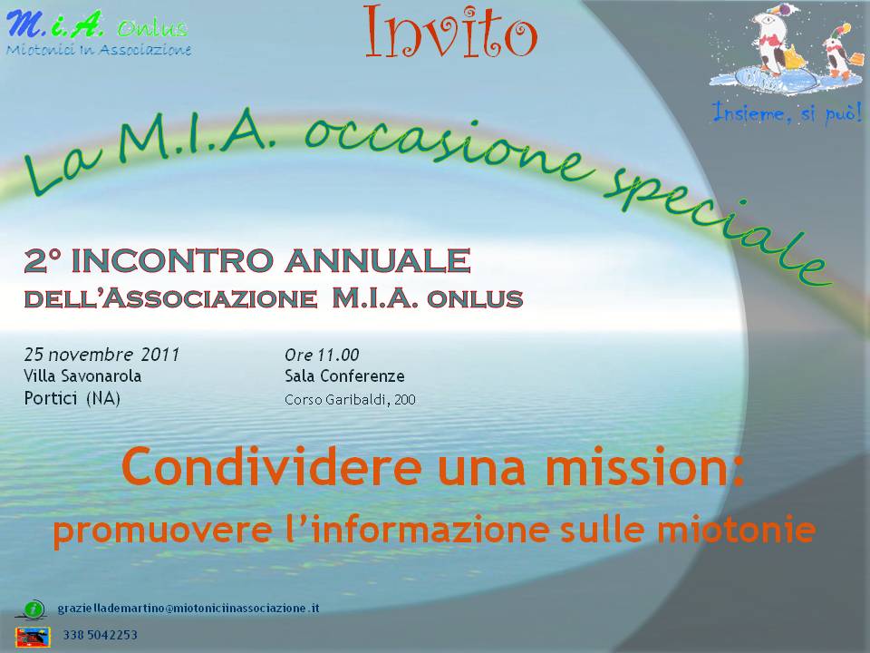 secondo incontro miotonia